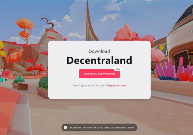 decentraland beta app